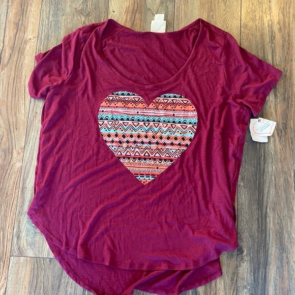 Self Esteem wine color. New Graphics Tee. Size 1X - Picture 2 of 5